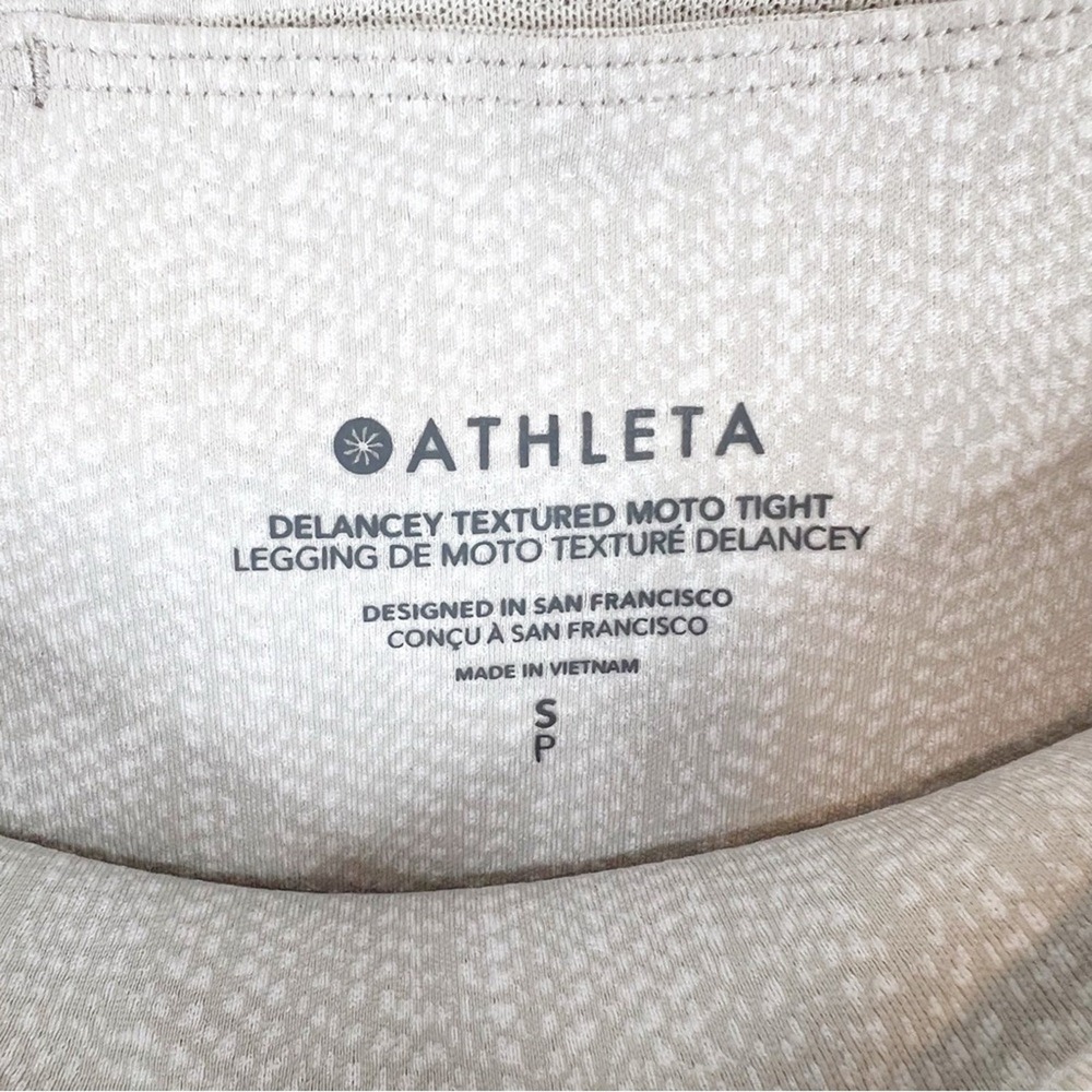 Athleta Delancey Moto High Rise Zip Ankle Leggings Women's S Biker - Picture 7 of 7